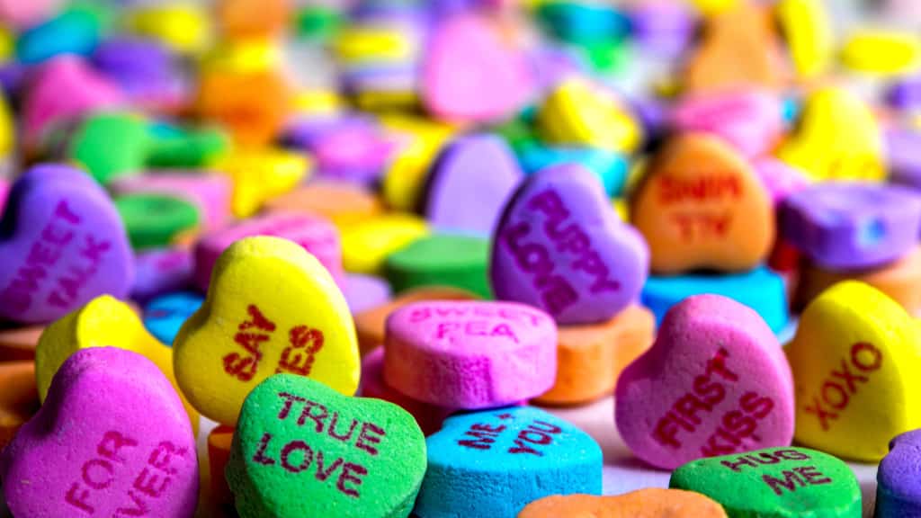 Love Hearts as a Valentine's Day gift